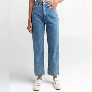 Abrand - A Venice Straight Jeans in Blue Denim
